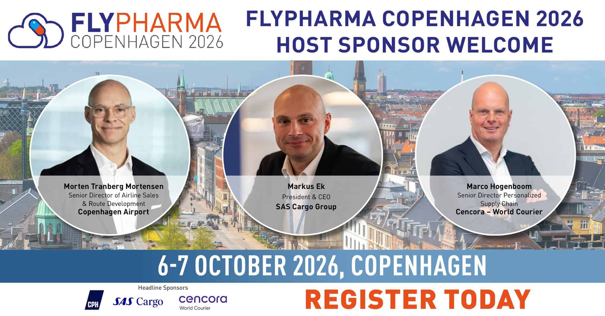 A welcome from our host sponsors for FlyPharma Copenhagen 2026